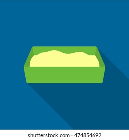 Litter box icon of vector illustration for web and mobile
