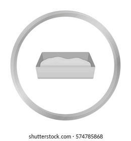 Litter box icon of vector illustration for web and mobile
