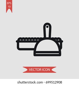 Litter box vector icon illustration symbol