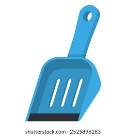 Cuchara de arena para la ilustración de dibujos animados de Vector de gato aislado en un fondo blanco.