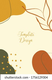 Pequeño vector de plantilla de diseño abstracto