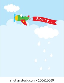 little airplane sorry tag
