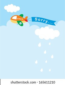 little airplane sorry tag