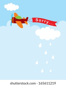 little airplane sorry tag
