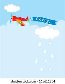 little airplane sorry tag