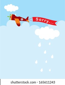 little airplane sorry tag