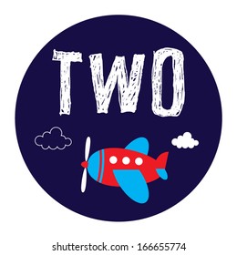 little airplane two years old announcement