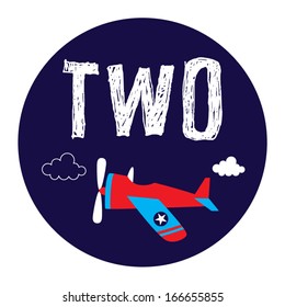 little airplane two years old announcement
