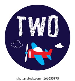little airplane two years old announcement