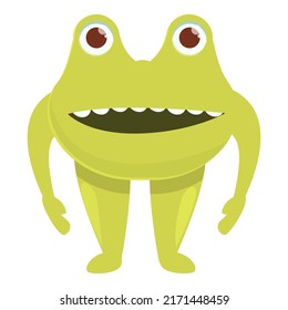 Little alien icon cartoon vector. Space ufo. Fantasy alien