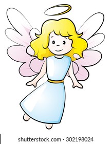 Little Angel Stock Vector (Royalty Free) 302198024 | Shutterstock