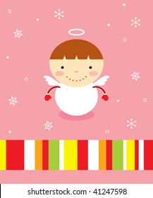 little angel boy greeting