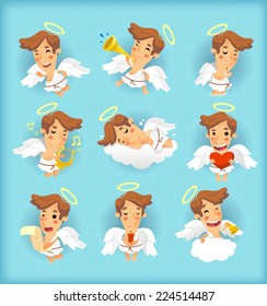 Little angel cartoon illustrations