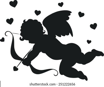 Little Angel Cupid Silhouette