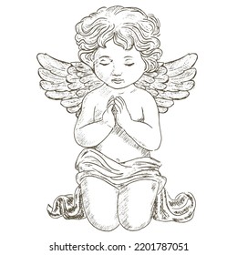 Praying Angel Tattoos Drawings free image download