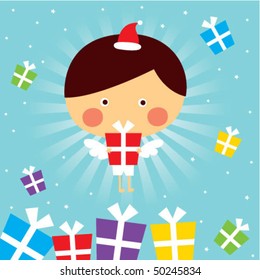 little angel gift greeting tag
