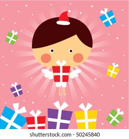 little angel gift greeting tag