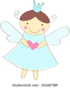 little angel greeting card