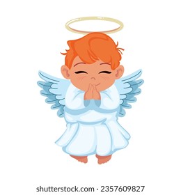 little angel happy icon isolated