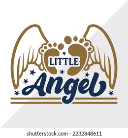 Little Angel SVG Printable Vector Illustration svg