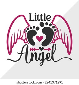 Little Angel SVG Printable Vector Illustration svg