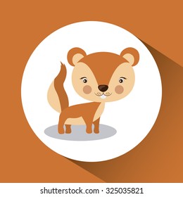 Little animal concept about cute squirrel design, vector illustration eps 10