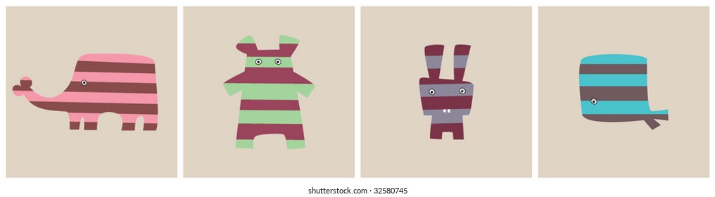 little animals innustration