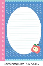little apple writing paper/ letter paper