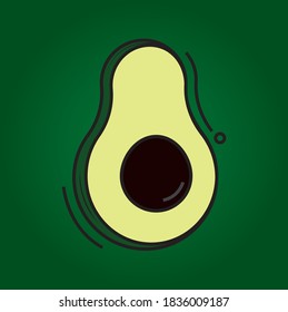 The little avocado with green