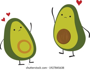 Little avocados love each other.