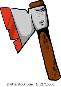 Little Axt, Illustration, Vektorgrafik auf weißem Hintergrund