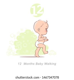 free clipart baby crawling to walking