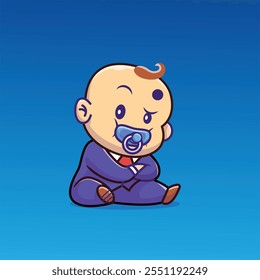 a little baby avatar sitting  in ground