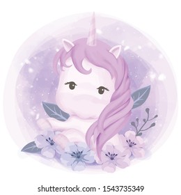 Little Baby Cute Princess Unicorn
