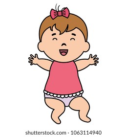 little baby girl character