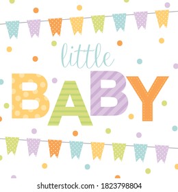 little baby greeting card design