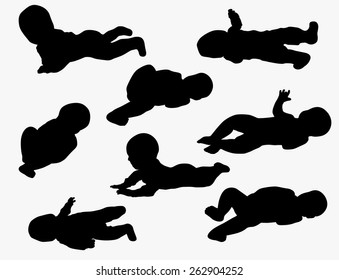 little baby silhouettes