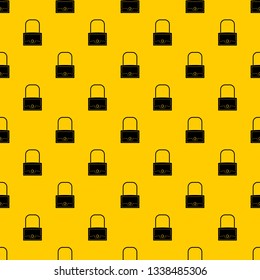 Little bag pattern seamless vector repeat geometric yellow for any design