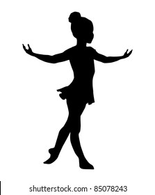 Little ballerina silhouette