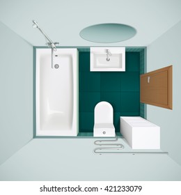 shower top view images stock photos vectors shutterstock https www shutterstock com image vector little bathroom green floor tiles bathtub 421233079