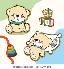 Little Bear Cub Playtime Nap