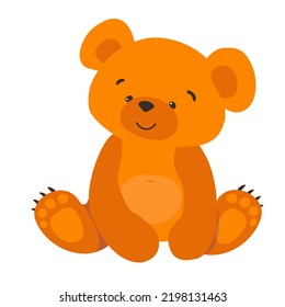 Little bear. Cute cub bear. Vector
