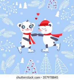 little bear goes ice skating