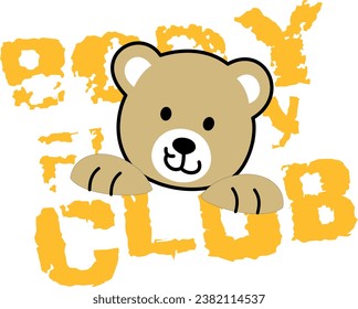 little bear with his little club