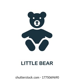 Little Bear icon. Simple element from well sleep collection. Creative Little Bear icon for web design, templates, infographics and more