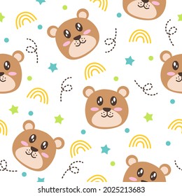 Little bear pattern illustration design