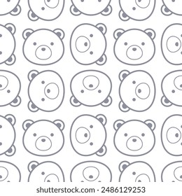 Little bear seamless pattern design for background, wallpaper, textile design, fabric,  card , wrapping paper , batik, carpet, notebook, diary cover, blanket, blanket for kids and etc.
