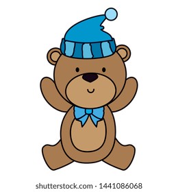 little bear teddy with hat