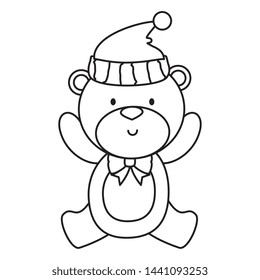 little bear teddy with hat