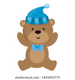 little bear teddy with hat